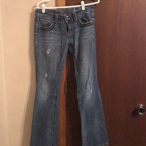 Miss Me Size 30 Distressed Jeans